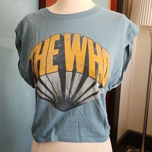 The Who cropped tee by Daydreamer in aqua green-blue